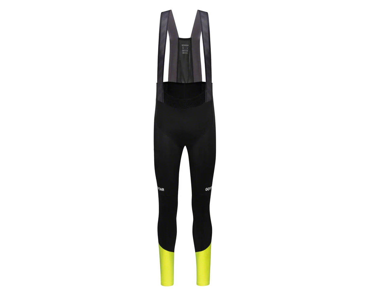 Gore Wear Spinshift Thermo Bibs + (Black/Yellow) (Men's) (S)